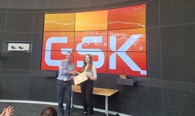 Toni Pringle wins GSK Poster Prize